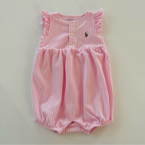 Ralph Lauren | Bottoms | Ralph Lauren 9 Months Baby Girl Pink Romper ...
